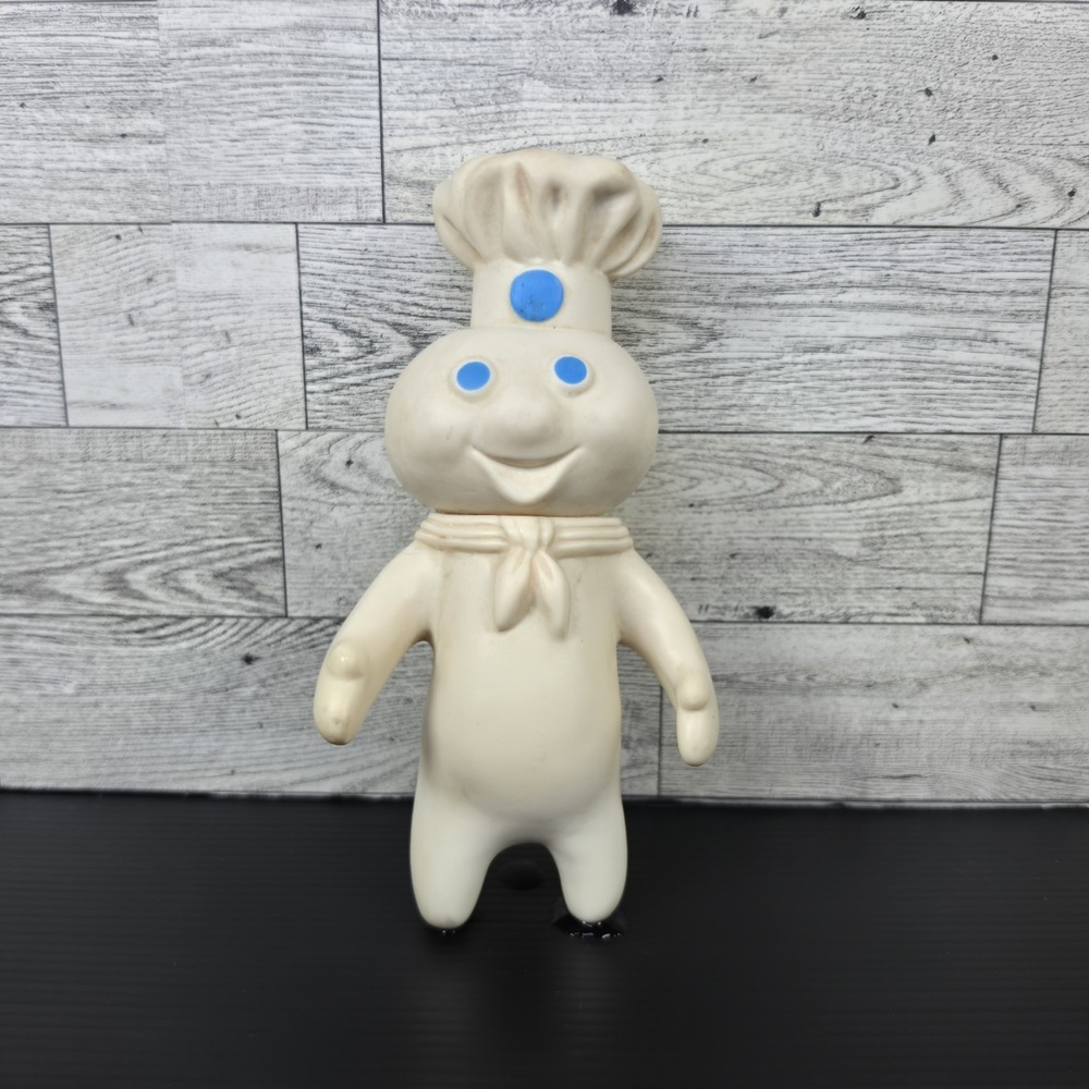 Vintage 1971 Pillsbury Doughboy "Poppin' Fresh" Rubber Doll (7") Swivel Head